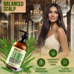 Load image into Gallery viewer, Tea Tree Shampoo Sulfate Free Anti Dandruff 16 Fl Oz Deep Cleanse for Oily and Itchy Scalp Buildup Remover Professional Oily Hair Salon Formula Paraben Free Shampoo for Women and Men