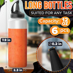 Load image into Gallery viewer, 6 Pcs Condiment Squeeze Bottles for Sauces 12 oz – Squirt Bottles for Liquids Refillable Leak Proof Easy to Fill Durable and Convenient Salad Dressing Dispenser Dressing Mustard Ketchup Bottle