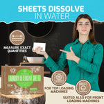Load image into Gallery viewer, Laundry Sheets Fresh 100 Loads Zero Waste Plastic Free Natural Soap Detergent
