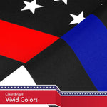 Load image into Gallery viewer, Thin Blue Line Thin Red Line Flag 3x5 Ft 5 Pack Printed 150D Polyester