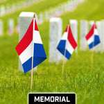 Load image into Gallery viewer, 30 Pack Handheld Netherlands Dutch Stick Flags 12x18 In Printed 150D Polyester