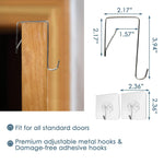 Load image into Gallery viewer, The Fine Living Co. Large Hanging Laundry Hamper with Over Door Hooks & Adhesive Durable Space Saving Laundry Bag with Zipper and Wide Open Top Hanging Dorm Laundry Hamper 18 x4.75 x28 (Black L)