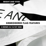 Load image into Gallery viewer, Combo Pack: Flag Pole 5 FT Black Tangle Free & Come and Take It Flag 2x3 FT Double Sided Embroidered 210D Heavy Duty Polyester Indoor/Outdoor, Vibrant Colors, Brass Grommets, 3ply