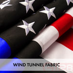Load image into Gallery viewer, G128 Blue Lives Matter Flag Police Flag Embroidered 2.5x4 FT Spun Polyester