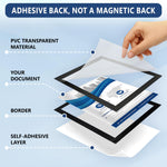 Load image into Gallery viewer, 30 Pack Magnetic Sign Holder 8.5 x 11 inch with Adhesive Back Magnetics Poster Frame Magnetic Paper Holder Reusable Adhesive Frames Magnet Frame for Wall Windows Magnet Document Holders