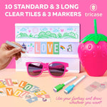 Load image into Gallery viewer, Pink Cinema Light Box with 312 Letters Emojis & 3 Markers Led Light Box for Girl