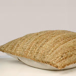 Load image into Gallery viewer, The Fine Living Co. Jute Throw Pillow Covers Braided Decorative Pillow Covers Farmhouse Accent Pillows for Couch Living Room Decor 18 x 18 inch Natural 1Pc