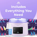 Load image into Gallery viewer, Waxing Kit for Women Men Hard Wax Kit for Hair Removal Wax Warmer Kit Purple