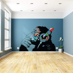 Load image into Gallery viewer, Thinking Monkey Sticker Graffity Art Vinyl Street Baksy Wall Decal 31x22 inch