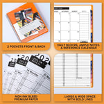 Load image into Gallery viewer, 2026 Appointment Book & Planner 6.5 x 8.5 inch Large Yellow Tabbed Daily Hourly Weekly Planner Schedule Book 30 Minute time Slots Business & Personal Planner Jan 2026 Dec 2026
