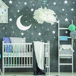 Load image into Gallery viewer, White Stars Stickers 220 Pcs Space Themed Bedroom Constellation Wallpaper Decals