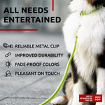 Load image into Gallery viewer, WAUDOG Rolled Leather Dog Leash 4Ft * 0.5 in for Small Medium and Large Dogs Heavy Duty Leather Puppy Leash for Outdoor Walking Running Training Strong Dog Leashes for Large Breed Dogs (Green)