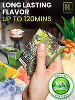 Load image into Gallery viewer, Sweet & Sour Hookah Flavors Set 3 x 50g non tobacco hookah flavor for your Hookah Bowl (Black grape Tropical fruit mix Pineapple) Hookah Bundle Pack of 3 Try these Tobacco Free Shisha