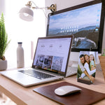 Load image into Gallery viewer, 12 Pack Wood Place Card Holder Small Place Card Holders for Table Brown Table Number Holders for Wedding Table Sign Holders Picture Wooden Photo Holders for Tables Mini Place Card Stands