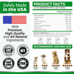 Load image into Gallery viewer, 2 Pack Glucosamine for Dogs with Chondroitin Joint Pain Relief Made in USA