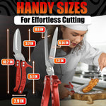 Load image into Gallery viewer, Heavy Duty Poultry Shears – Sharp Chicken Scissors with Non Slip Micro Serrated Blades Meat Cutting Scissors with Safety Lock – Multipurpose Kitchen Shears for Food Meat Fish Bone & Food Prep