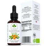 Load image into Gallery viewer, Sea Buckthorn Oil Organic 2 fl oz Cold Pressed Sea Buckthorn Berry Oil