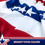 Load image into Gallery viewer, 1 Pack USA Pleated Fan Flag 3x6 Ft American Bunting Decoration Flags Polyester