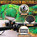 Load image into Gallery viewer, Bike Mirror Handlebar Mount 2 Pcs Bicycle Mirrors for Handlebars Clear & 360° Adjustable View Secure Damage Resistant for Mountain BMX & City Bikes