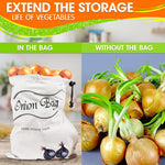 Load image into Gallery viewer, 2Pcs Potato and Onion Storage Bags Vegetable Storage Bags Onion Storage Bag Potato Storage Bag Onion and Potato Storage Bags Reusable Produce Bags Washable Storage for Onions and Potatoes