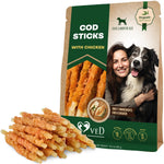 Load image into Gallery viewer, Cod Sticks Dog Treats Chicken-Wrapped Rawhide-Free & Grain-Free Chews