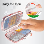 Load image into Gallery viewer, Travel Pill Organizer Moisture Proof Pill Holder Daily Medicine Organizer Box