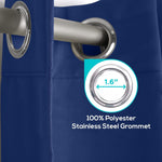 Load image into Gallery viewer, Blackout Curtains for Bedroom Pack of 2 Navy Blue 52x63 inch Blind Off