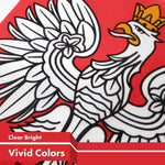 Load image into Gallery viewer, G128 Poland ENSIGN Flag 3x5 feet Printed 150D, Indoor/Outdoor, Vibrant Colors, Brass Grommets, Quality Polyester, Much Thicker More Durable Than 100D 75D Polyester