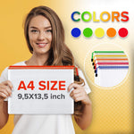Load image into Gallery viewer, Mesh Zipper Pouch Document Bag for School Office Supplies Storage 10 Pack A4