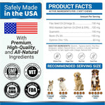 Load image into Gallery viewer, 2 Pack Omega 3 Fish Oil for Dogs Skin and Coat Supplement Dry Itchy Skin Relief