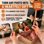 Load image into Gallery viewer, 15 Pack Magnetic Picture Pockets for Home Set 10 4x6 & 5 5x7 Black Magnet Picture Frames for Fridge Clear Photo Sleeve Holder Magnetic Picture Frames for Refrigerator Magnet Photo Display