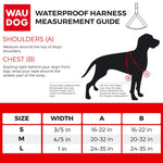 Load image into Gallery viewer, Waterproof Dog Harness (Blue 9 16 16 22 in)