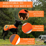 Load image into Gallery viewer, Reflective Dog Vest Hi-Vis L Size 35.75 in Chest x 26.75 in Neck Orange