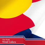Load image into Gallery viewer, Colorado CO State Flag 3x5 Ft 10Pack 150D Printed Polyester By G128