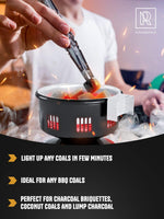 Load image into Gallery viewer, Multipurpose Electric Charcoal Starter Electric Charcoal Burner ETL Approved Electric Stove Coconut Charcoal Lighters with Tongs 450W Hot Plate Electric with 304 Stainless Steel Coiled Burner