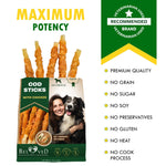 Load image into Gallery viewer, Cod Sticks Dog Treats Chicken Wrapped All Natural Rawhide Free & Grain Free Long Lasting Chews for Large & Small Dogs Organic Dried Pet Snacks Support Healthy Teeth & Skin Coat