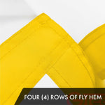 Load image into Gallery viewer, G128 2 Pack: Rhode Island RI State Flag 2x3 Ft ToughWeave Series Embroidered 300D Polyester Embroidered Design, Indoor/Outdoor, Brass Grommets