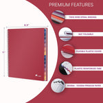 Load image into Gallery viewer, 2026 Appointment Book & Planner 8.5 x 11 inch Large Maroon Tabbed Daily Hourly Weekly Planner Schedule Book 15 Minute time Slots Business & Personal Planner Jan 2026 Dec 2026