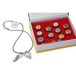 Load image into Gallery viewer, Naruto Akatsuki Rings Set 10pcs With Necklace And Chain Cosplay Itachi Gift Box