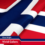 Load image into Gallery viewer, Norway Norwegian Flag 3x5 Ft 3Pack 150D Printed Polyester By G128