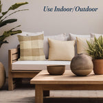 Load image into Gallery viewer, The Fine Living Co. Jute Throw Pillow Covers Braided Decorative Pillow Covers Farmhouse Accent Pillows for Couch Living Room Decor 18 x 18 inch Natural & Ivory 1Pc