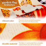 Load image into Gallery viewer, G128 Combo Pack: Garden Flag Stand Black 36 in x 16 in & Garden Flag Fall Decoration Happy Fall Blessed Two Gnomes Sitting on Pumpkins 12x18 DoubleSided Blockout Fabric