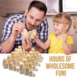 Load image into Gallery viewer, Unfinished Nesting Dolls Lot of 20 Sets by 4 pcs Matryoshka Dolls DIY Gift 80pcs