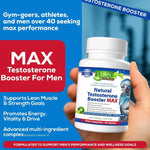 Load image into Gallery viewer, Testosterone Booster for Men over 50, Max Male Test Enhancing Pill, Libido Muscle Growth Super Workout Energy Supplement, Tongkat Ali, Tribulus, Maca Root, Horny Goat Weed, DHEA, Boron 90 Capsules