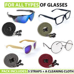 Load image into Gallery viewer, Eyeglasses String Holder Strap Cord Glasses Chain for Men Women 5 Cords Lanyard