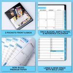 Load image into Gallery viewer, 2026 Appointment Book Planner 8.5 x 11 inch Large Blue Tabbed Daily Hourly Weekly Planner Schedule Book 15 Minute time Slots Business & Personal Planner Jan 2026 Dec 2026