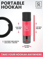 Load image into Gallery viewer, Pink Hookah Set With Everything Premium Portable Hookah Set With Everything And Case