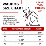 Load image into Gallery viewer, Waterproof Dog Collar Adjustable 17–28 in Neck x 1 3/5 in Wide Buckle & QR Tag Pink