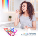 Load image into Gallery viewer, Weekly Medicine Pill Organizer Waterproof 7 Day Large Pill Box Daily Pill Case