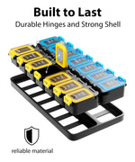 Load image into Gallery viewer, Pill Organizer AM PM Yellow Blue